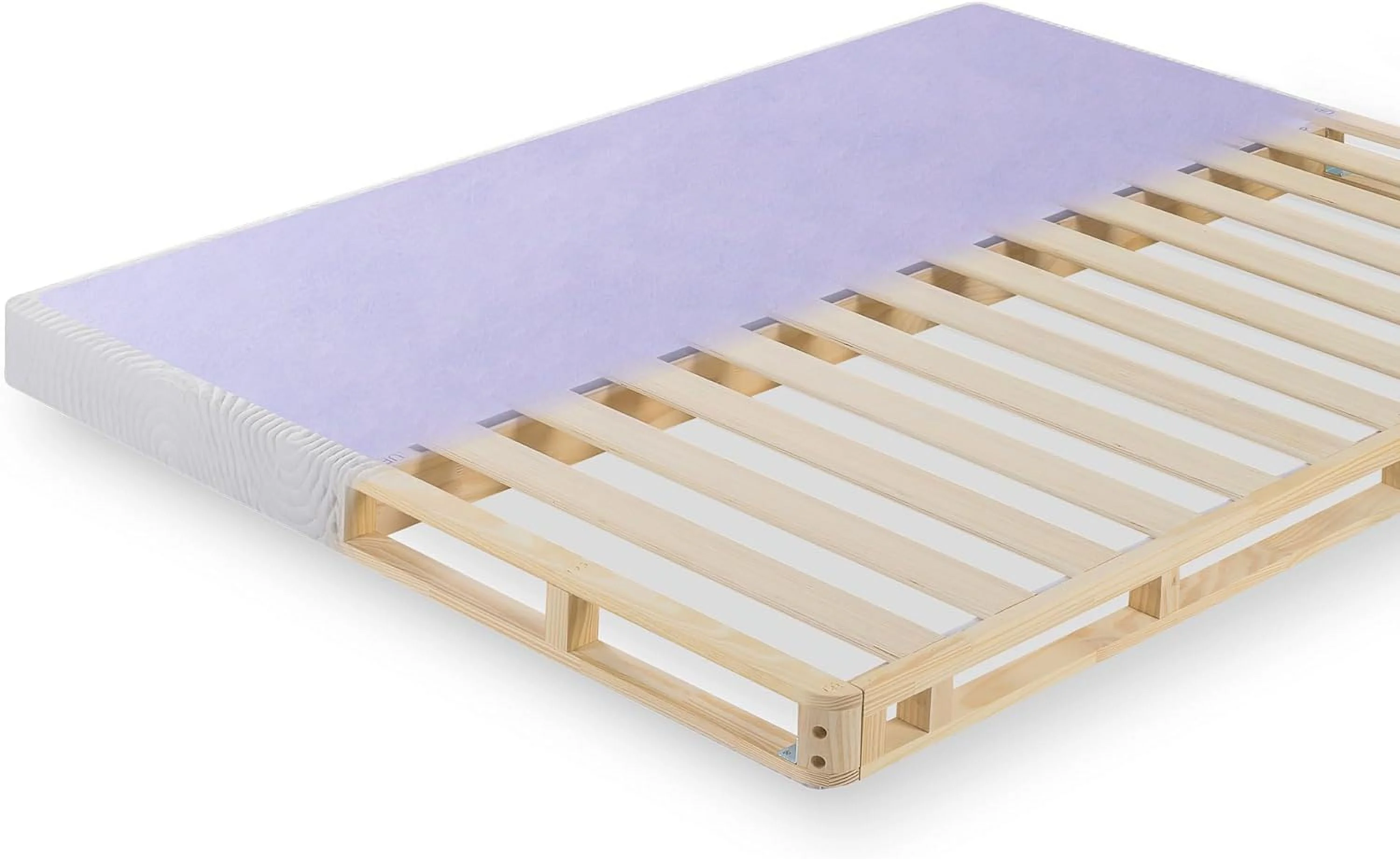 Zinus Edgar 4 in. Low Profile Wood Box Spring/Mattress Foundation, Twin