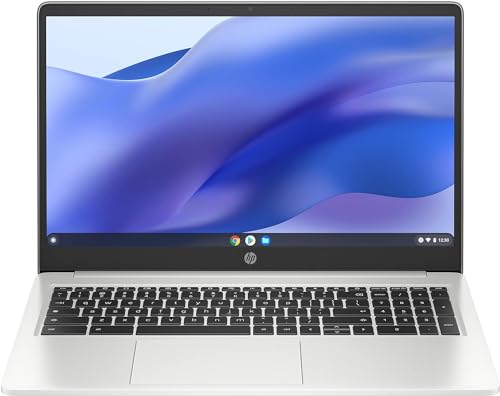 HP 15.6 HD Premium Chromebook, Intel Celeron N Processor 3.7GHz Turbo Speed, 8GB Ram, 64GB SSD, Ultra-Fast WiFi Up to 1700 Mbps, Chrome OS