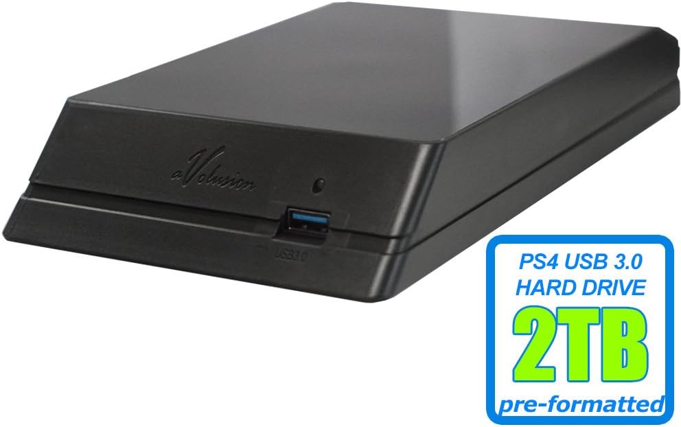 Avolusion HDDGear 2TB (2000GB) 7200RPM 64MB Cache USB 3.0 External PS4 Gaming Hard Drive (PS4 Pre-Formatted) - PS4, PS4 Slim, PS4 Slim Pro