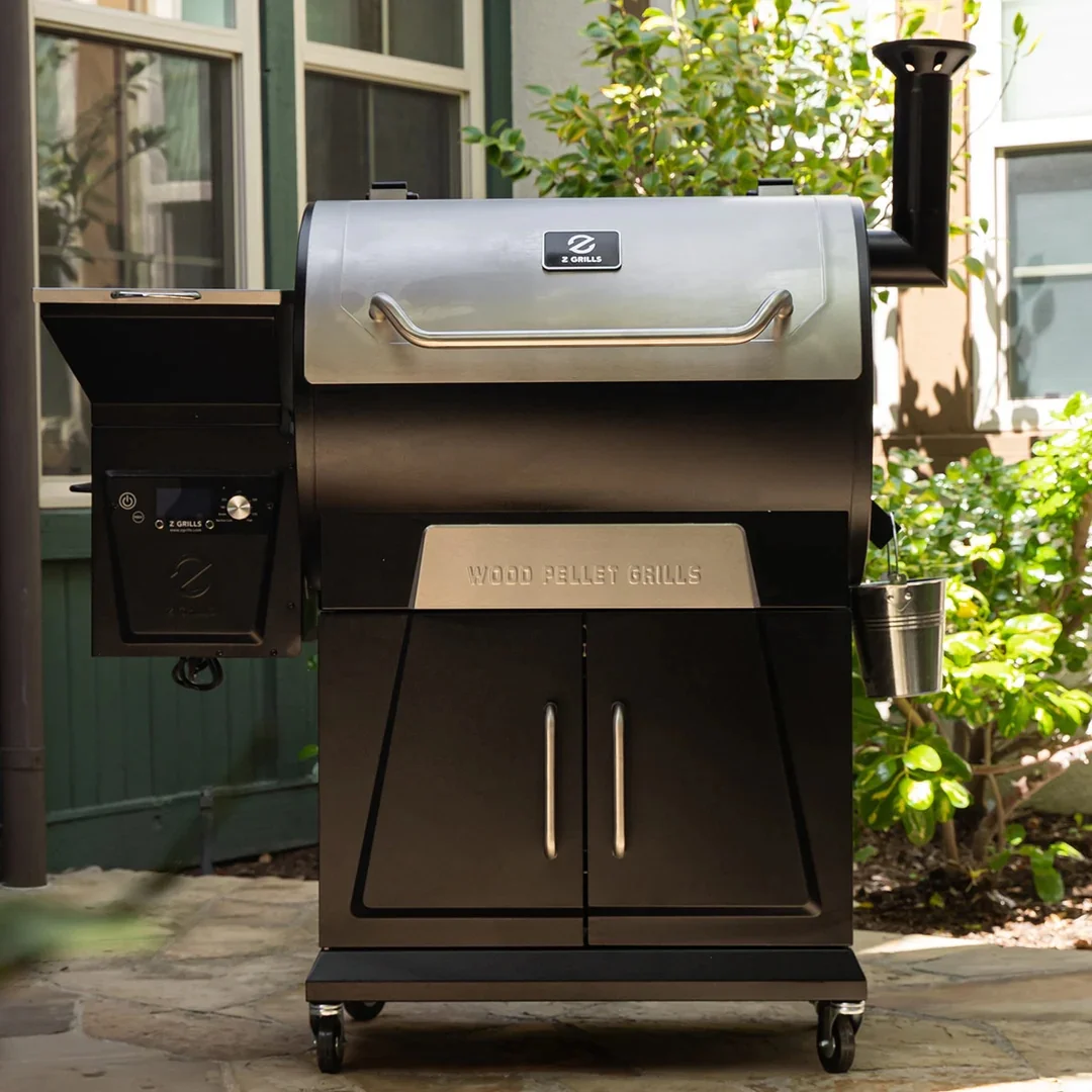 Z Grills 700D4E WIFI Wood Pellet Grills & Smoker with PID Controller, 697 sq. in Cooking Area with Bluetooth Smart PID