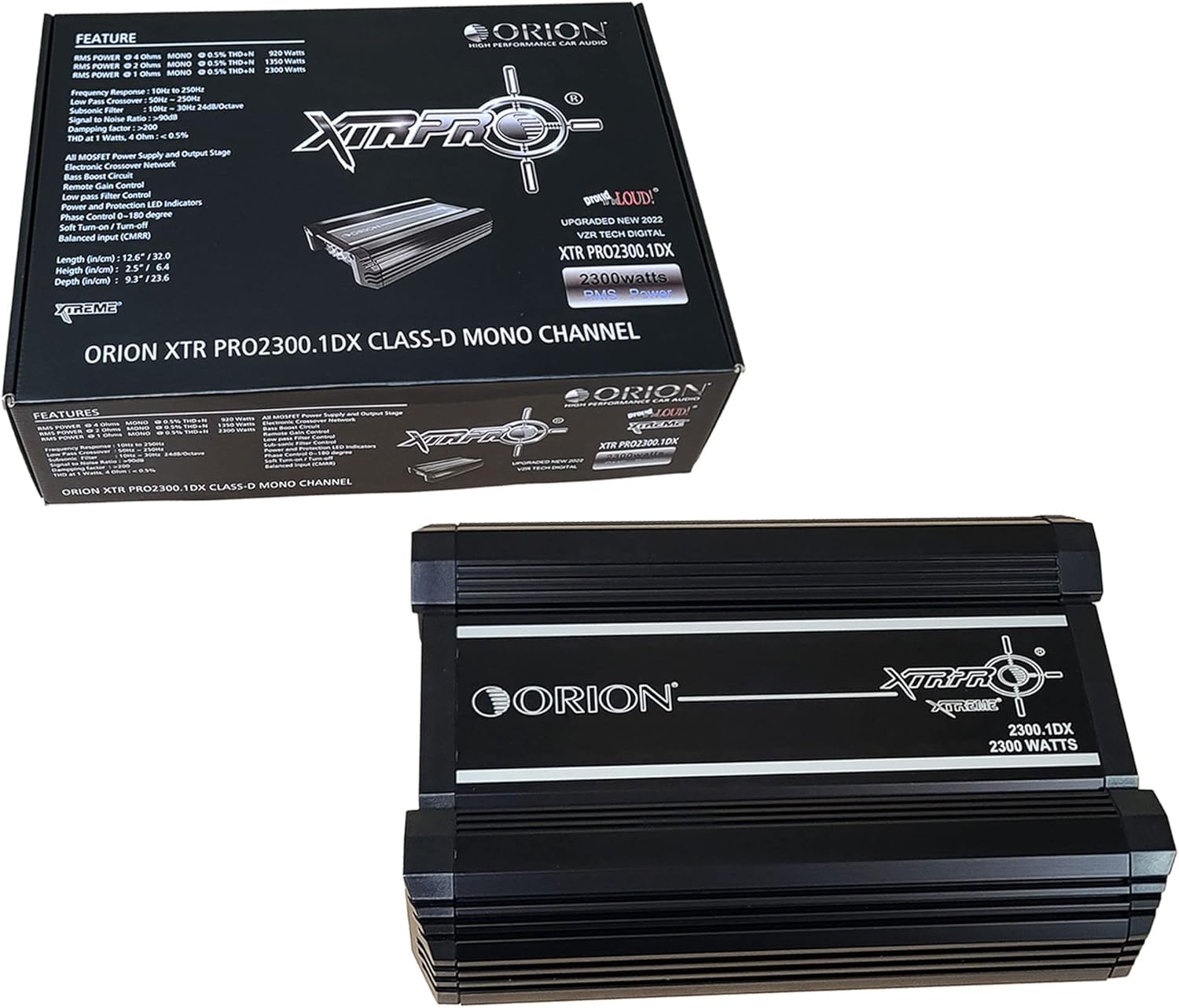 Orion XTR PRO 3500.1DX Serie Class D-Mono Channel CAR Amplifier 3500 Watts RMS 1 Ohm W/X-Over, 100% Made in Korea CAR Stereo XTRPRO