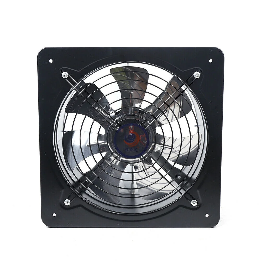 Oukaning 12" Exhaust Fan Blower Ventilation Extractor Air Blower Fan Wall Mounted 125W