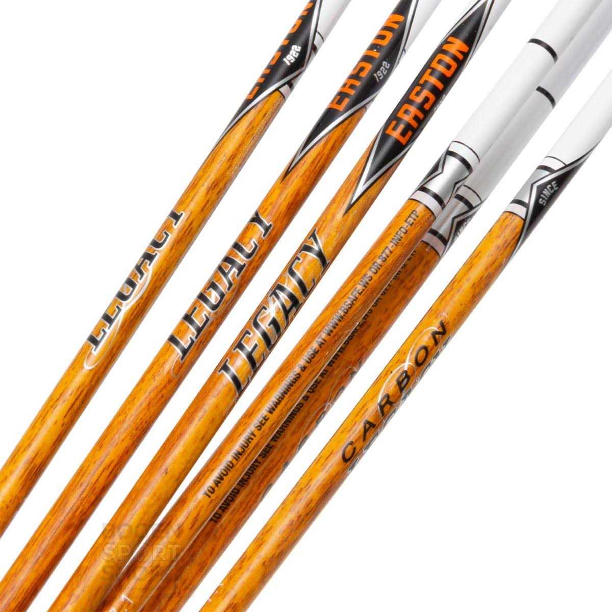 Easton Carbon Legacy Arrows 4 in. Feathers 6 Pk - Sports Supplies Online Store