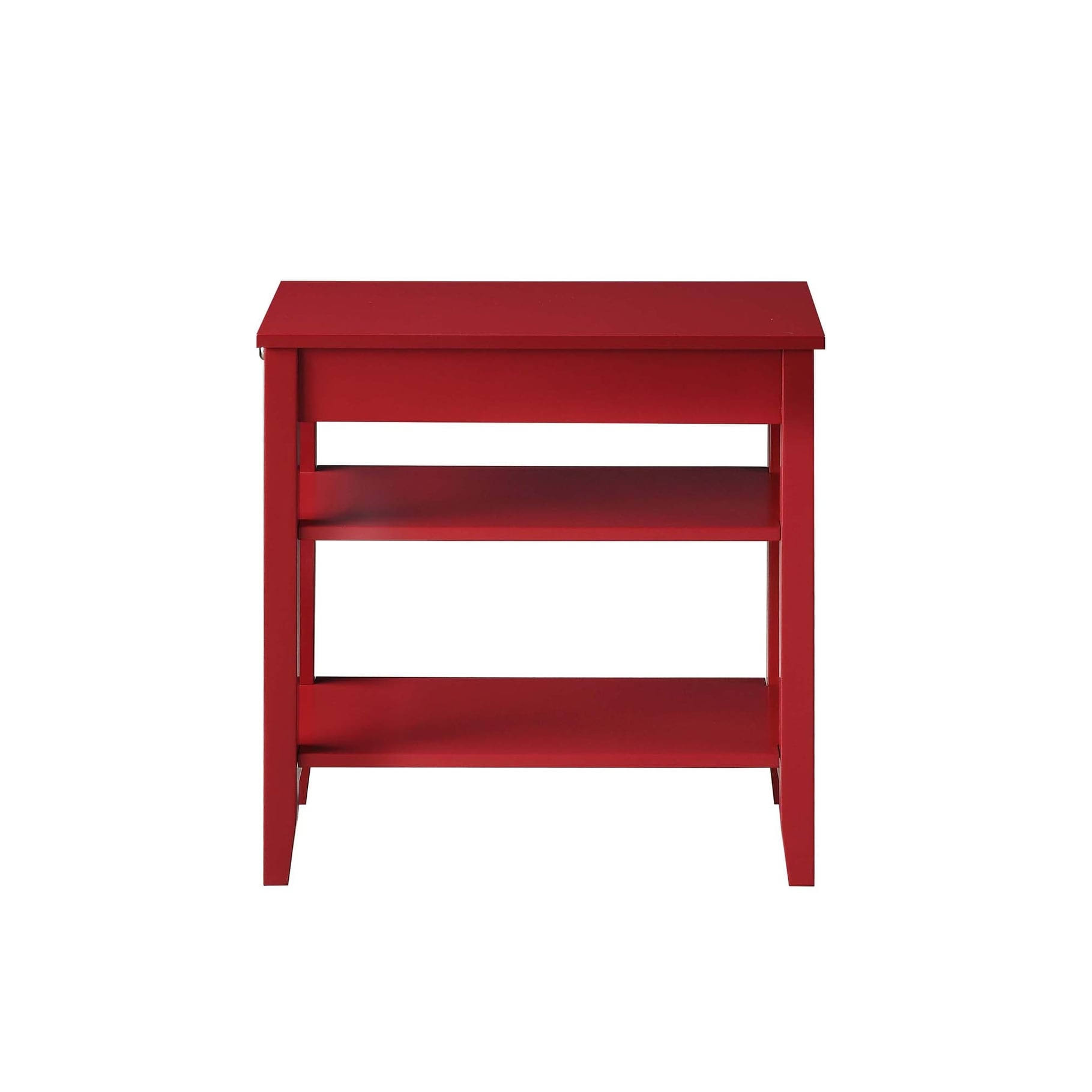 Convenience Concepts American Heritage Three Tier End Table with Drawer