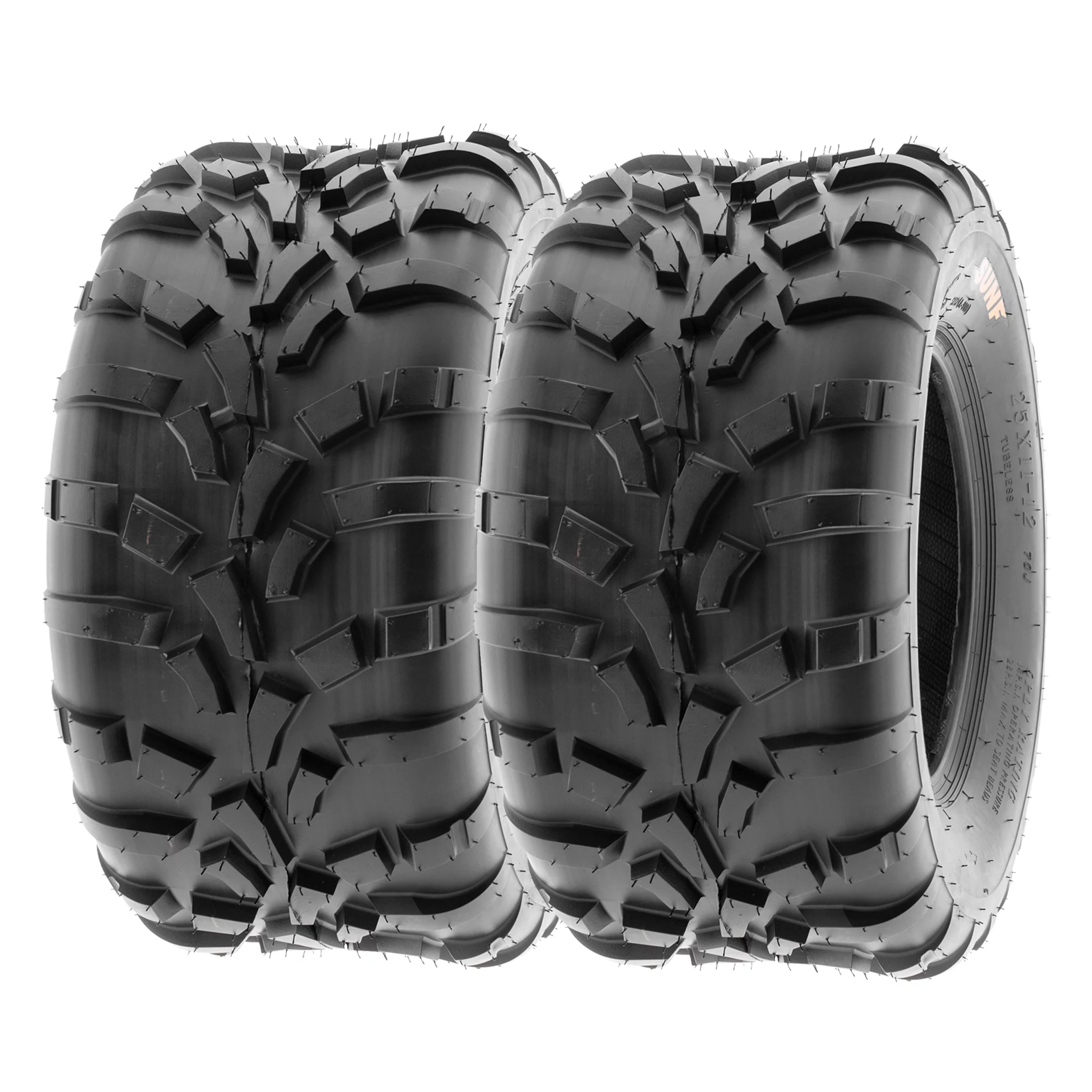 SunF All Trail ATV UTV Tires 25x11-10 6 PR A010 (Pair of 2) - Radiant Selections