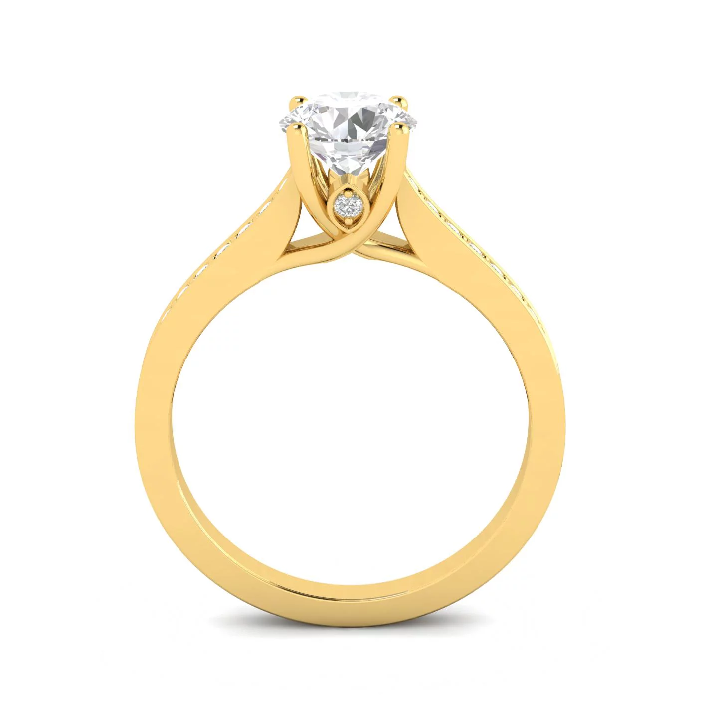 1/2ctw Diamond Engagement Ring in 10k Yellow Gold - Radiant Selections