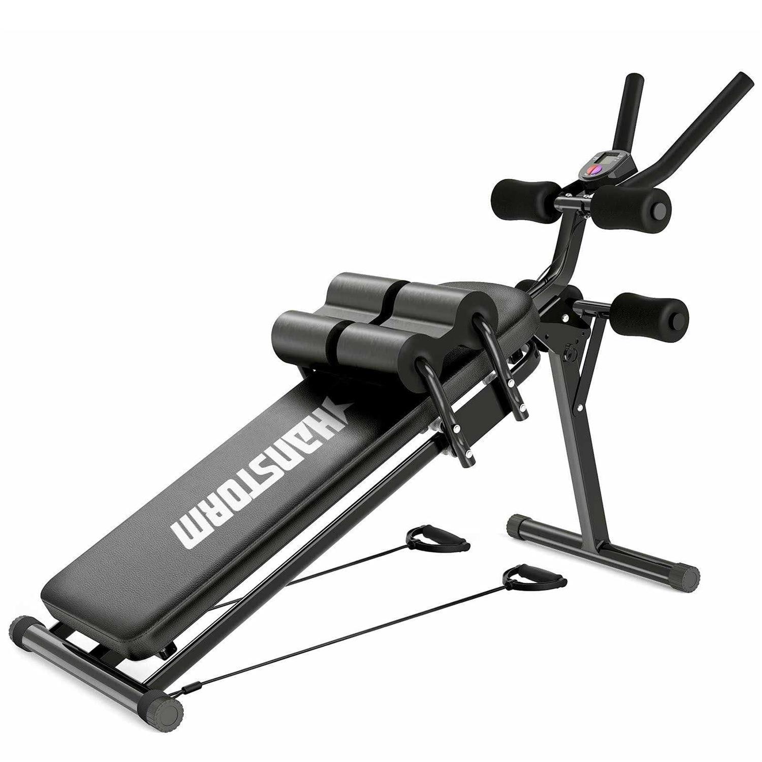 Hanstorm Adjustable Folding Sit Up Bench Workout, Abdominal Exercise Equipment Bench For Men and Women - Sports Supplies Online Store