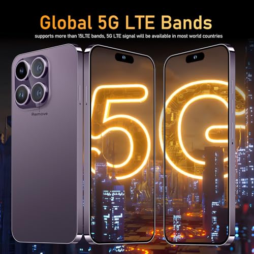 15 Ultra Smartphone Unlocked Cell Phone,Battery 6800mAh 6.8 HD Screen Unlocked Phone,12+512GB Android 14 with 128GB Memory Card