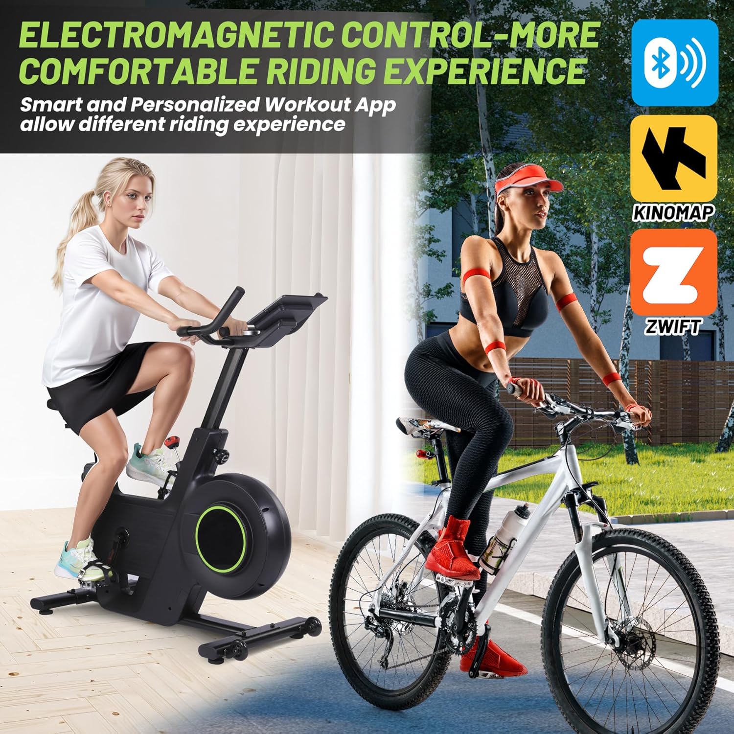 Exercise Bike,Indoor Cycling Bike for Home Cardio, Plus Magnetic Resistance/Brake Pad Indoor Cycling Bike Stationary