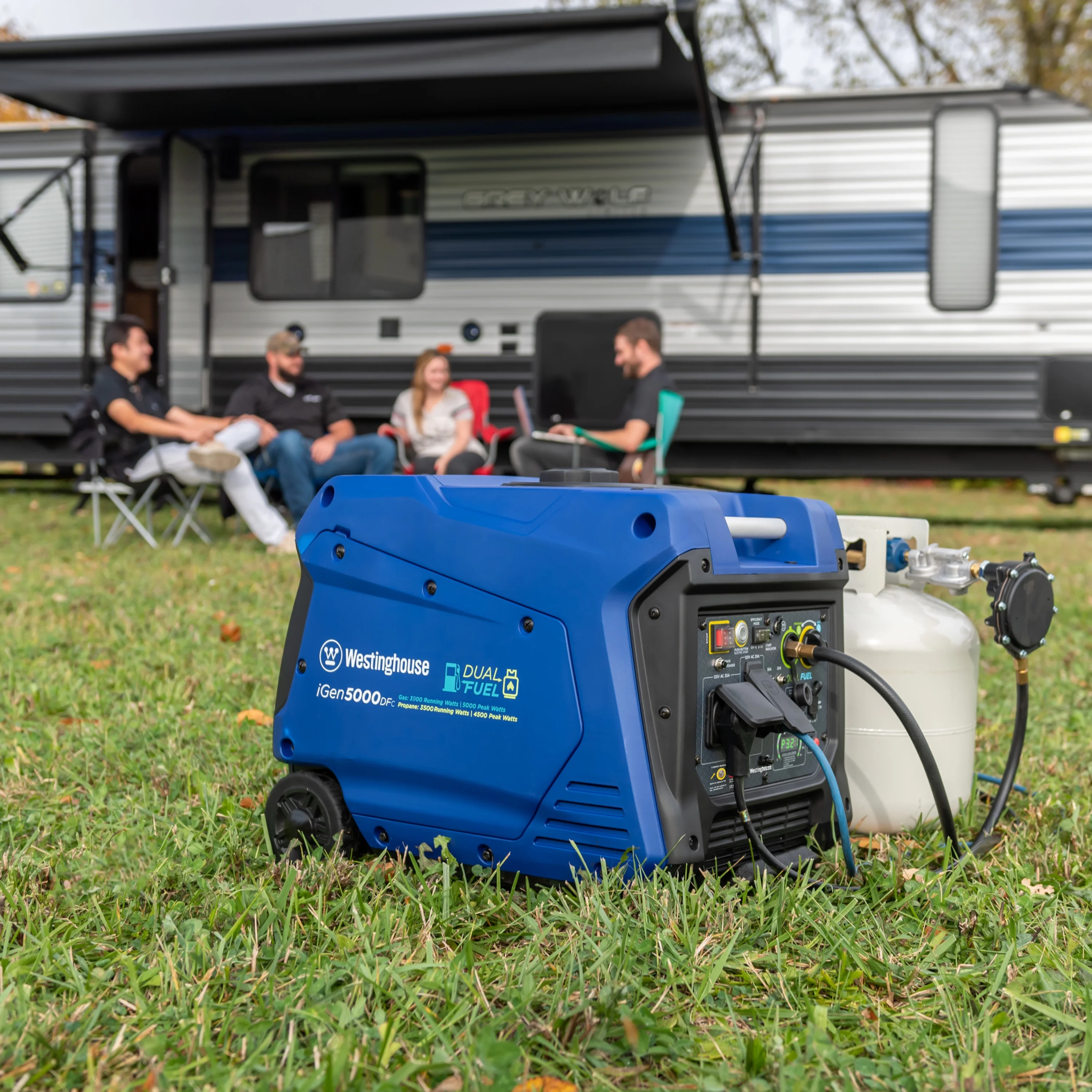 Westinghouse 5000 Peak Watt RV Ready, Gas Powered Portable Inverter Generator with Electric Start
