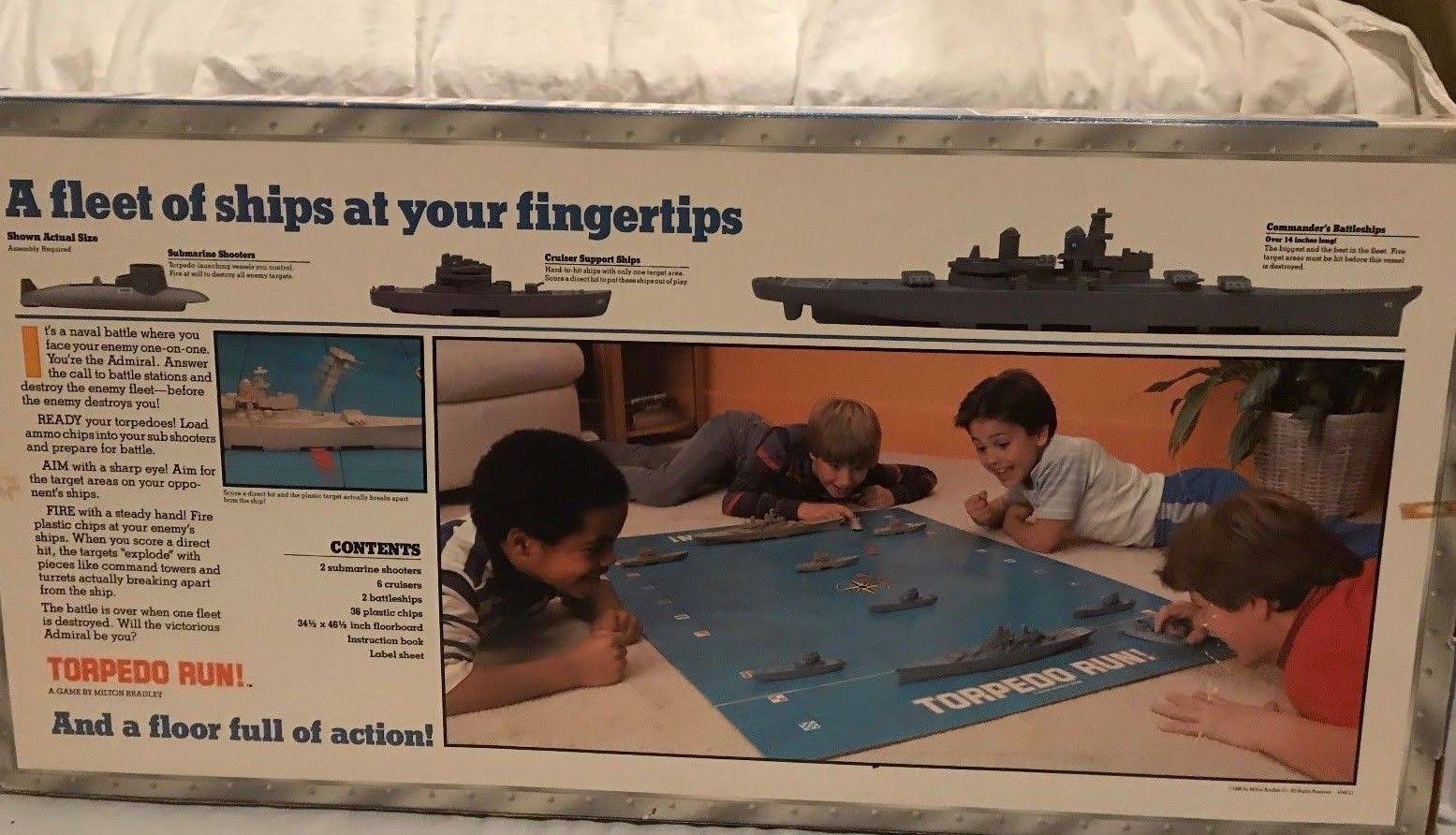 Torpedo Run Game - 1986 - Milton Bradley - Great Condition
