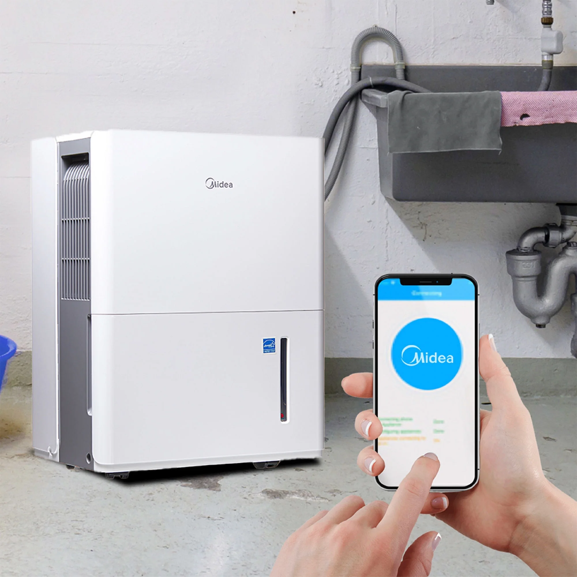 Midea 22 Pint Energy Star Smart Dehumidifier (Certified Refurbished)