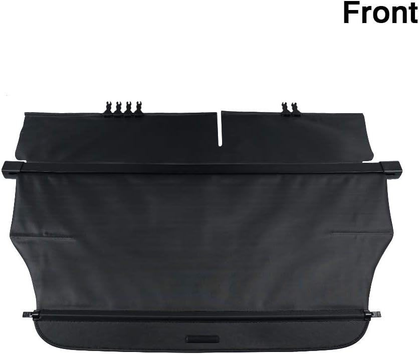 Powerty Only Fit for Cargo Cover Jeep Cherokee 2019 2020 2021 2022 Retractable Rear Trunk Security Cover Shielding Shade Black No Gap( (Not for Grand