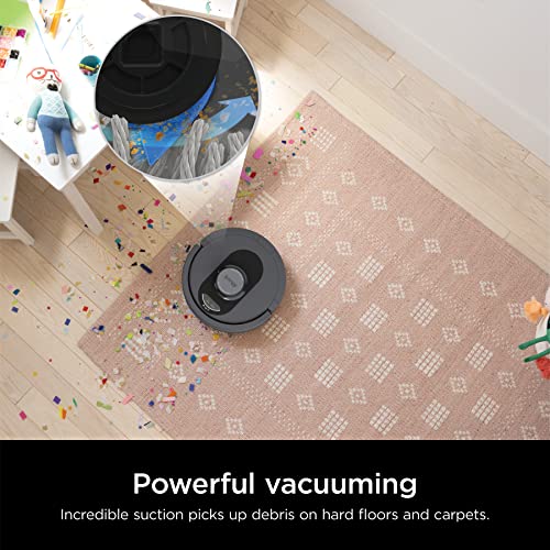 Shark AV2501S AI Ultra Robot Vacuum, with Matrix Clean, Home Mapping, 30-Day Capacity HEPA Bagless Self Empty Base, Perfect for Pet Hair, Wifi