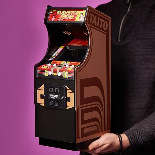 Numskull Quarter Arcades Teenage Mutant Ninja Turtles Collector's Edition Mini Arcade - 1/4 Scale Authentic Wooden Replica, Original ROM