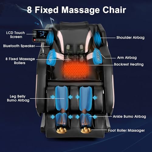 Artist hand Massage Chair Full Body, Zero Gravity Massage Chair Shiatsu Massage Recliner with 5 Auto Modes, Back & Upper Legs Heating