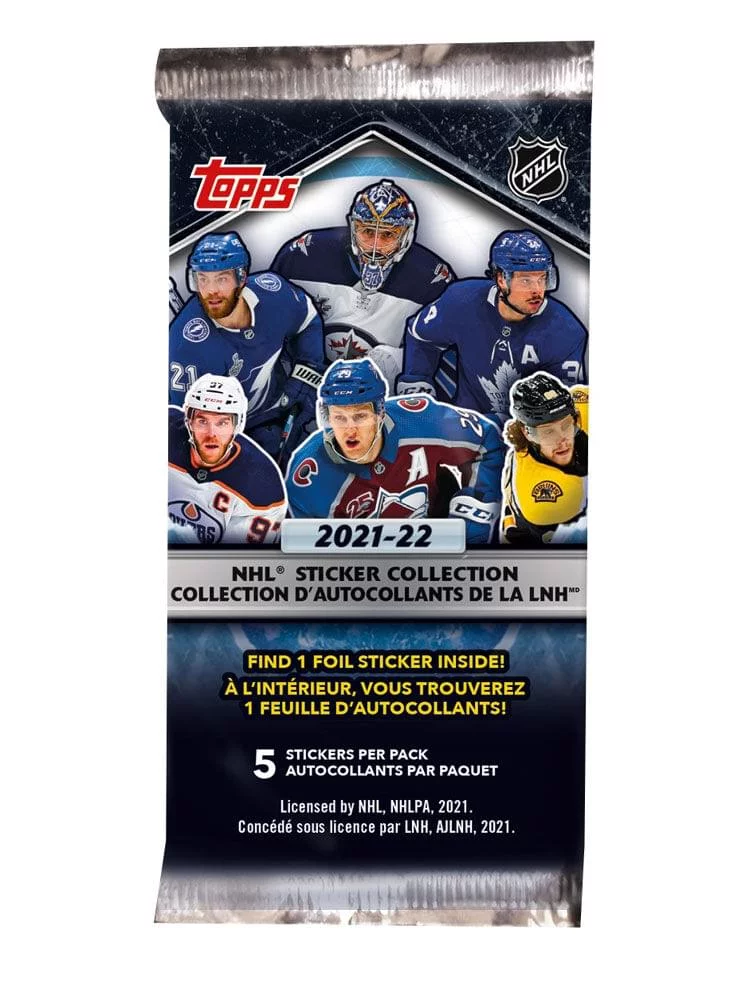 2021-22 Topps NHL Hockey Sticker Collection Box - Curated Treasures Market