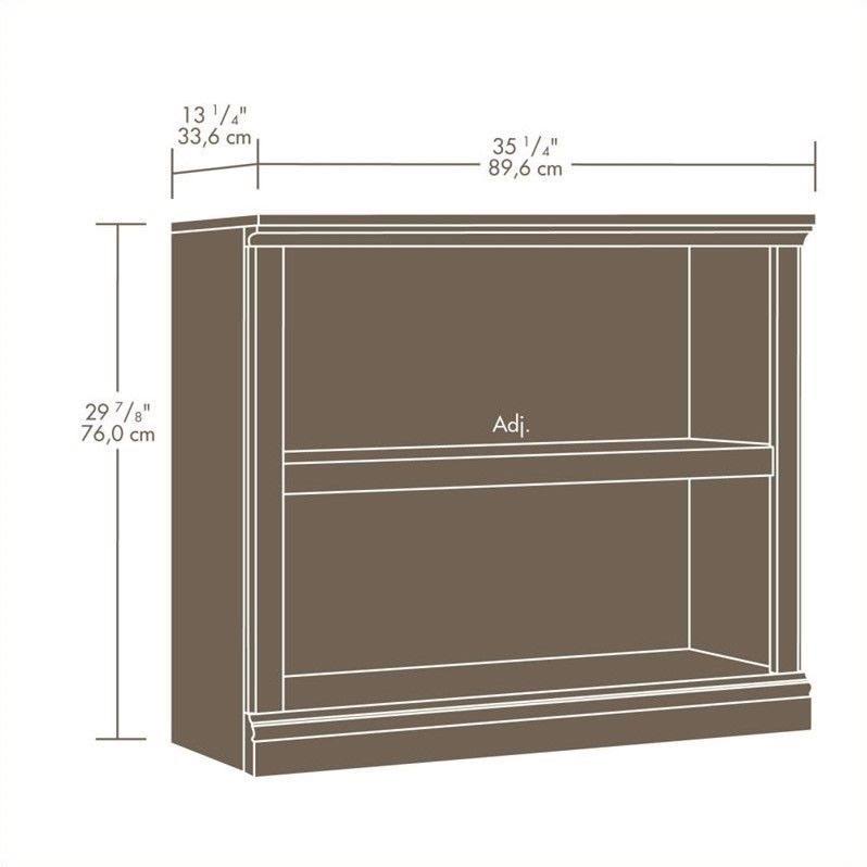 Sauder 2-Shelf Bookcase Select Cherry