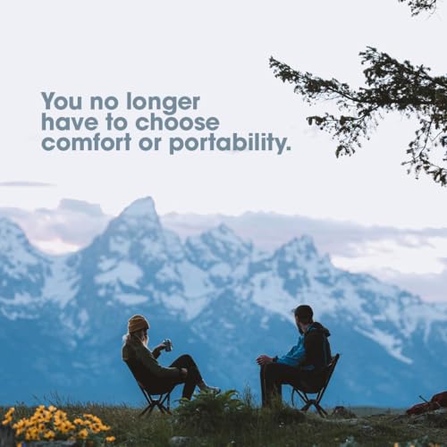 CLIQ Portable Chair Version 1.0 - Lightweight Folding Chair for Camping - Supports 300 Lbs - Perfect for Outdoor Adventures - Red