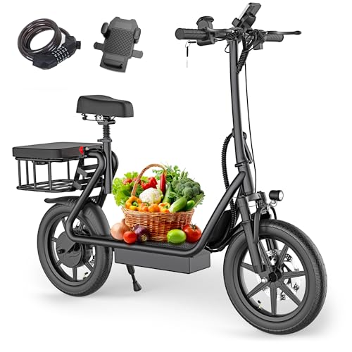 WERHY Electric Scooter, 8.5"/10"/14" Tire, Powerful 350/500W Motor, Top Speed 19/22 MPH, 21-28Miles Max Range