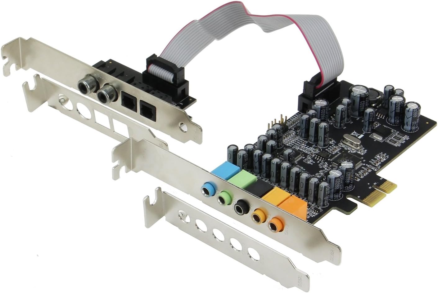 Sedna - SE-PCIE-SC-10 PCIe 7.1 Channel Sound Card (CM8828 + CM9882A) with SPDIF Bracket (Standard and Low Profile Brackets are Included)