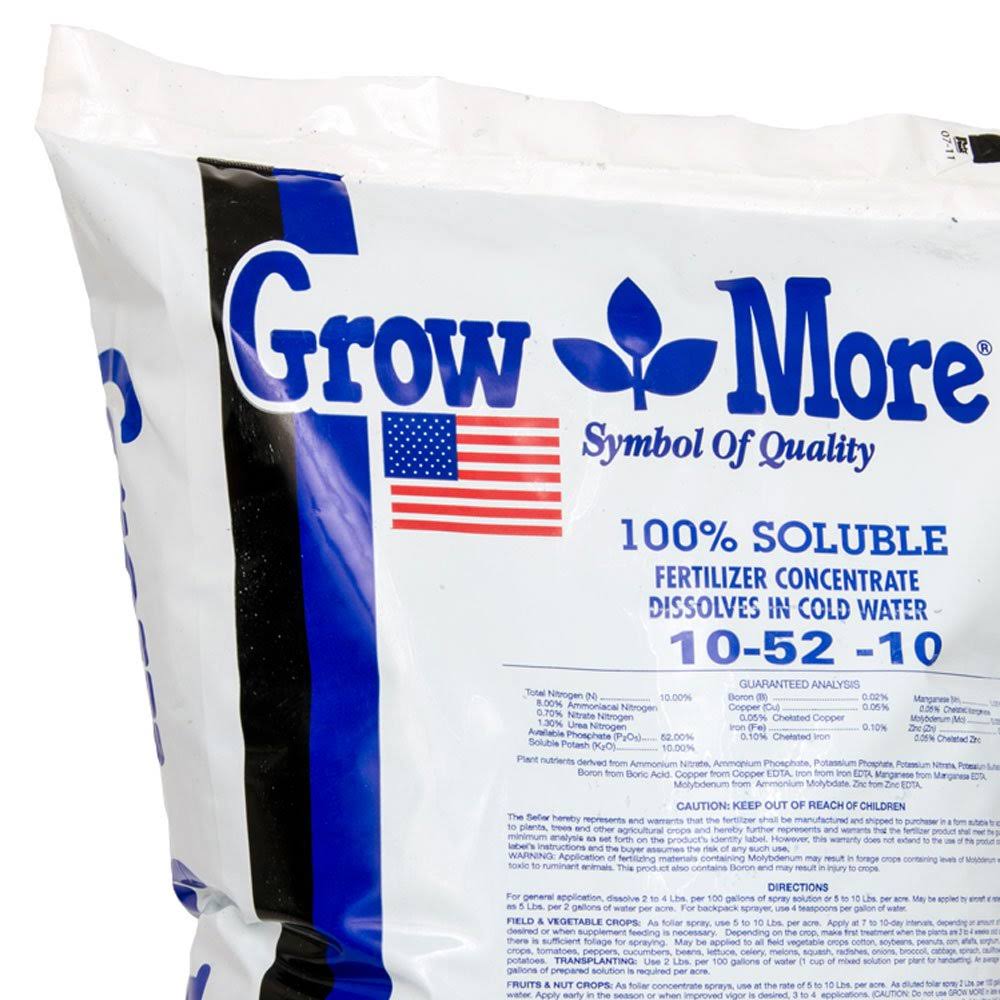 Grow More - Water Soluble 10-52-10, 25 lbs