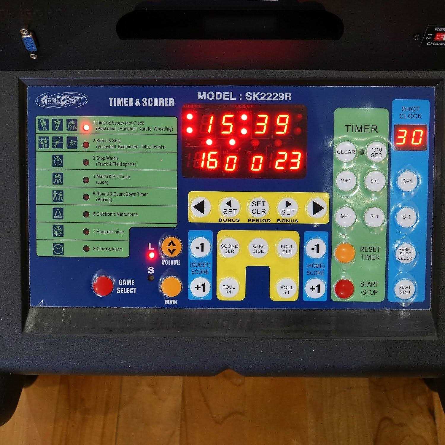 SSG Multisport Indoor Scoreboard with Remote - Sports Supplies Online Store