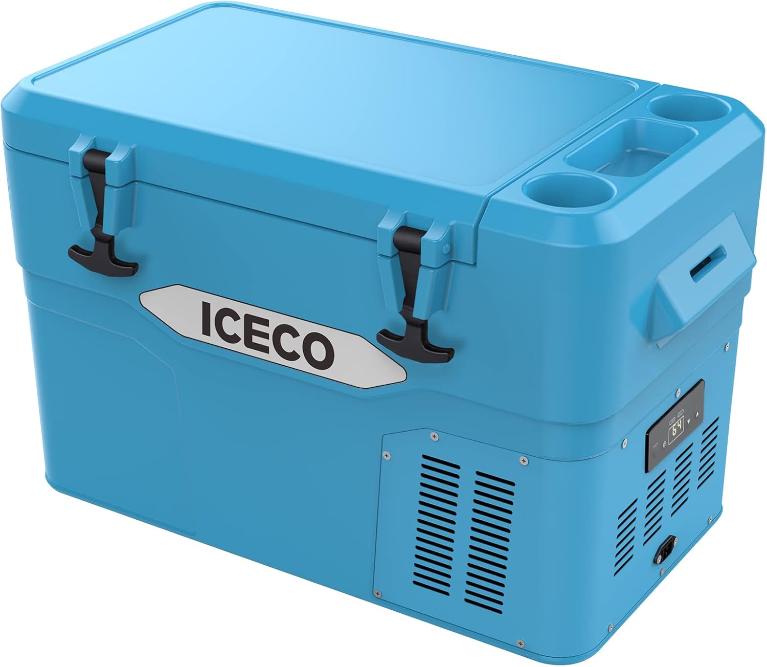 ICECO JP60P, 3 in 1 Refrigerator, Rotomolded Construction 12 Volt Portable Fridge Freezer Cooler, 60L Car Fridge Powered by SECOP, DC 12/24V