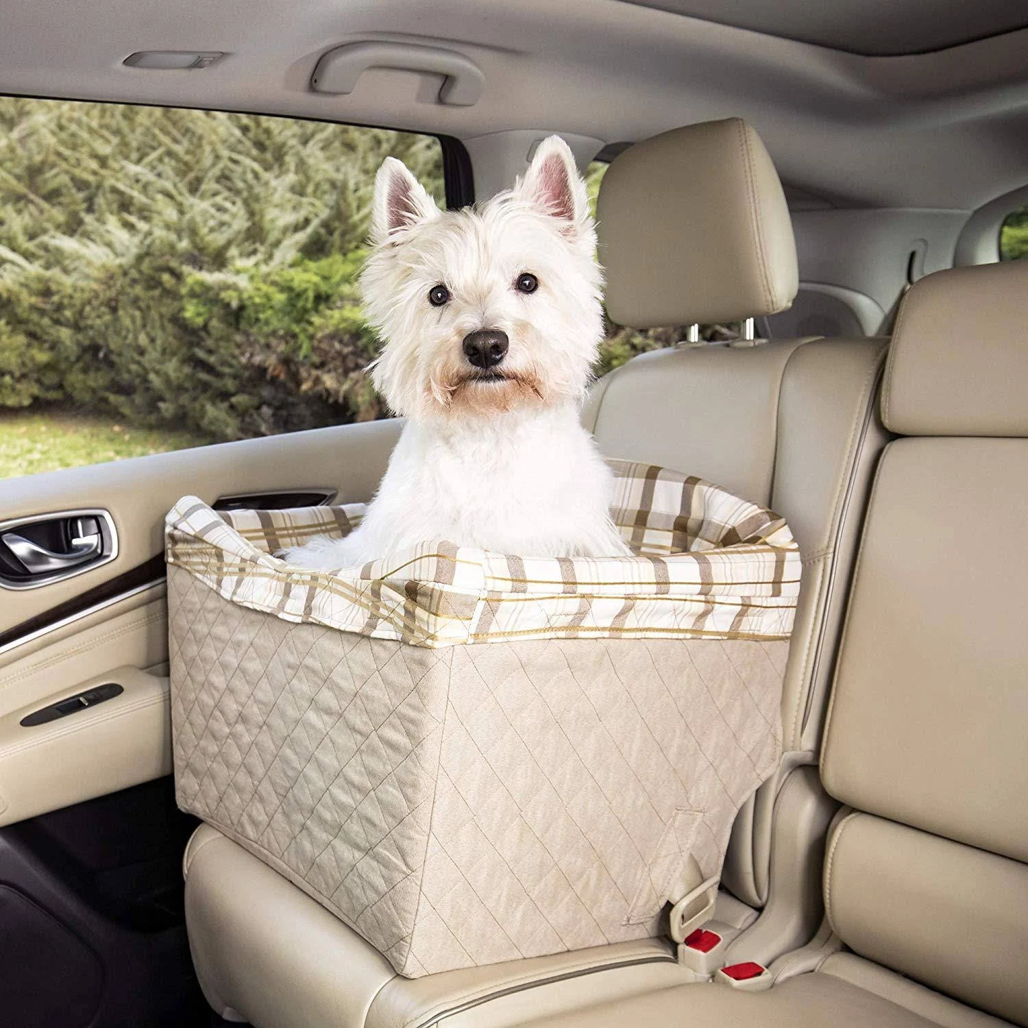 PetSafe Solvit Jumbo Pet Safety Car Seat for Dogs and Cats Designed for Dogs Cats Under 35 lb.