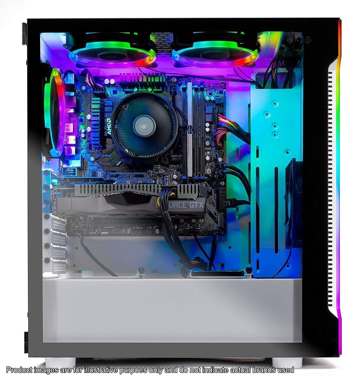 Skytech Archangel Gaming Computer PC Desktop &ndash; Ryzen 5 3600 3.6GHz, GTX 1660 Super 6G, 500GB SSD, 16GB DDR4 3200MHz, RGB Fans