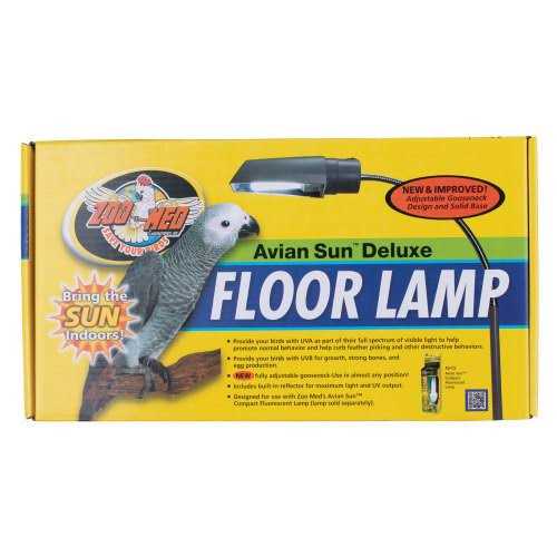 Zoo Med Avian Sun Deluxe Floor Lamp with 5.0 UVB Lamp - Pet Supplies online store