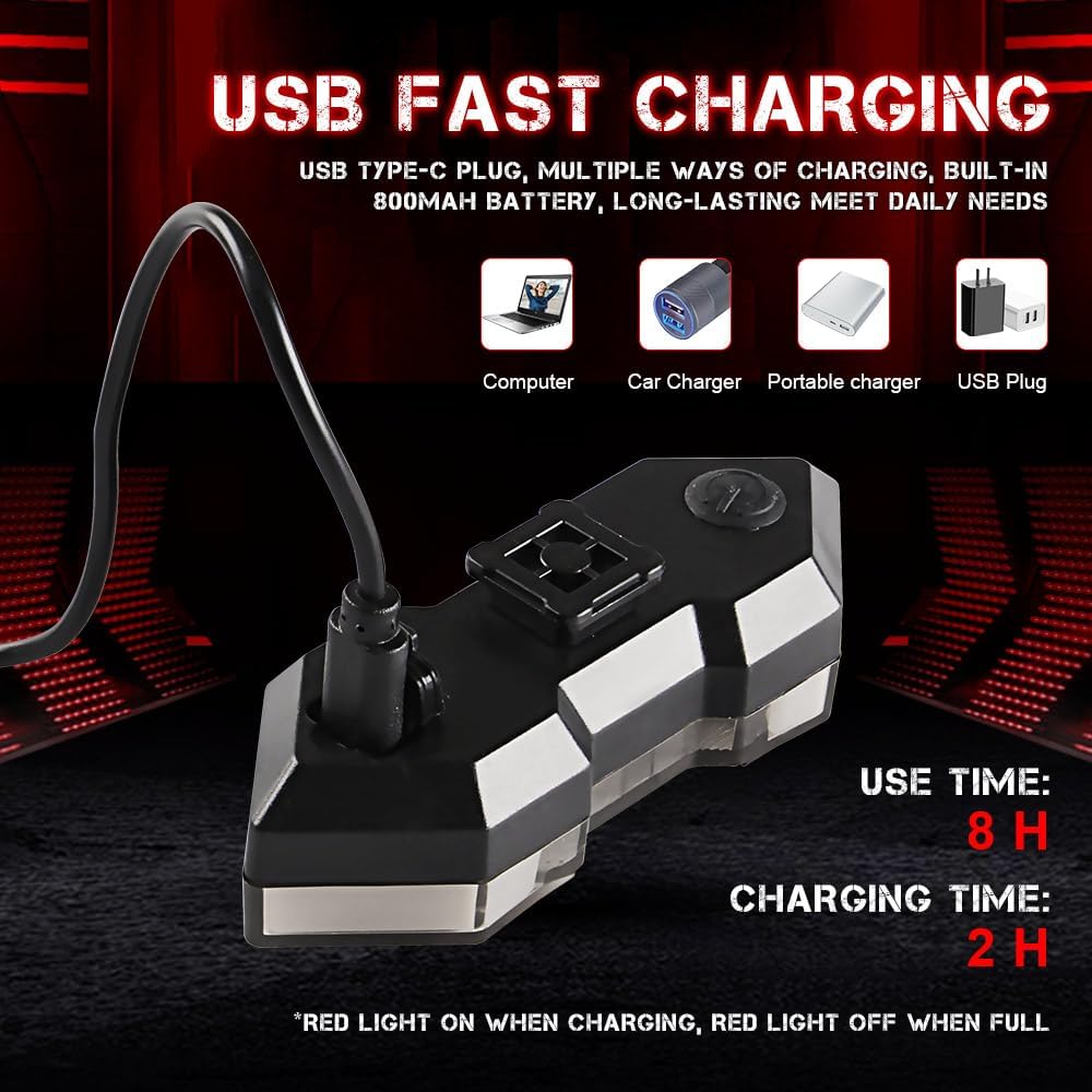 Bike Tail Light with Turn Signals, USB Rechargeable Wireless Remote Control-11 Modes Bright LED Rear Bicycle Light