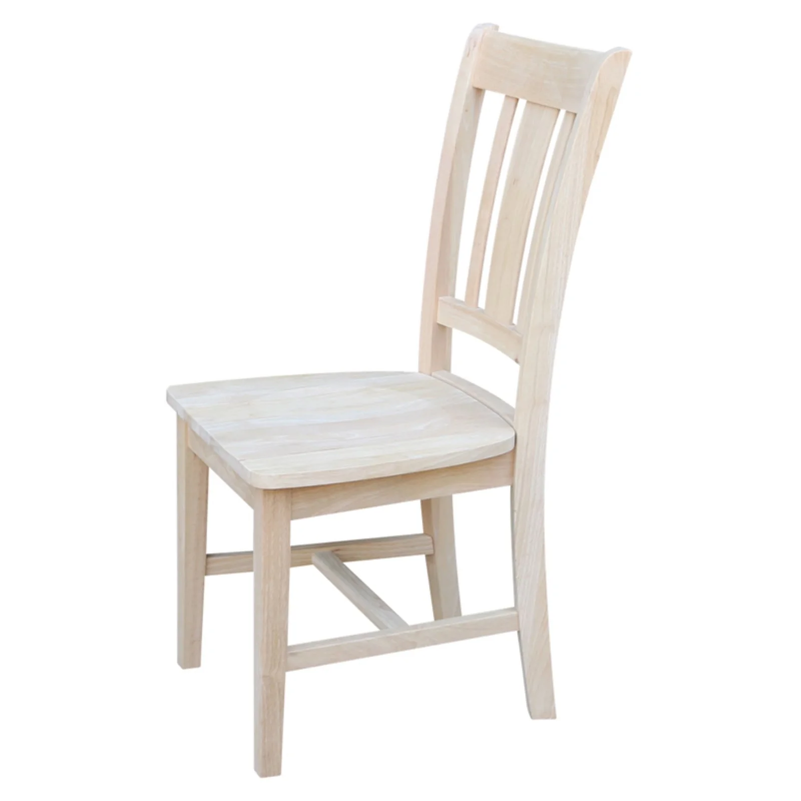 International Concepts Unfinished Slat Back Dining Chair (Set of 2)