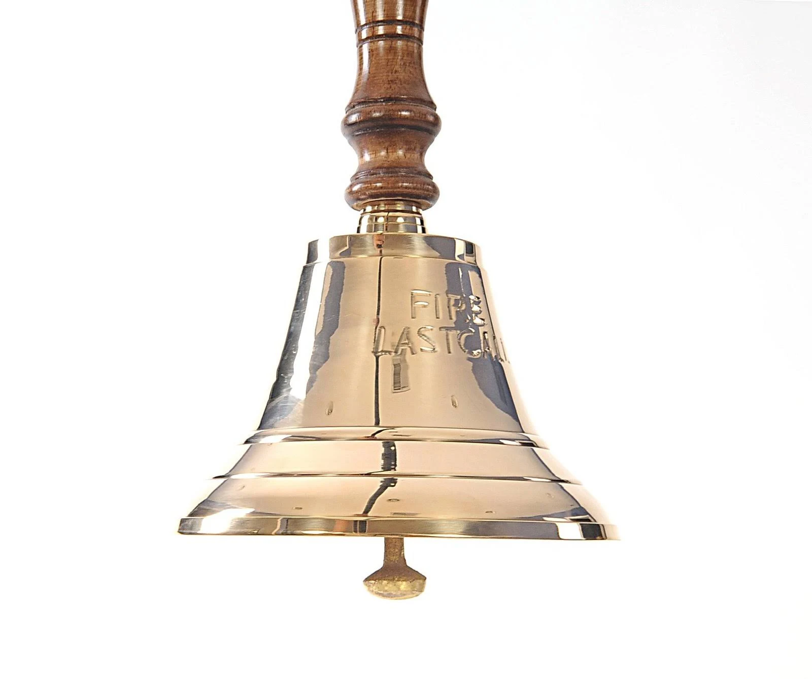 Old Modern Handicrafts 6 in. Fire Last Call Hand Bell