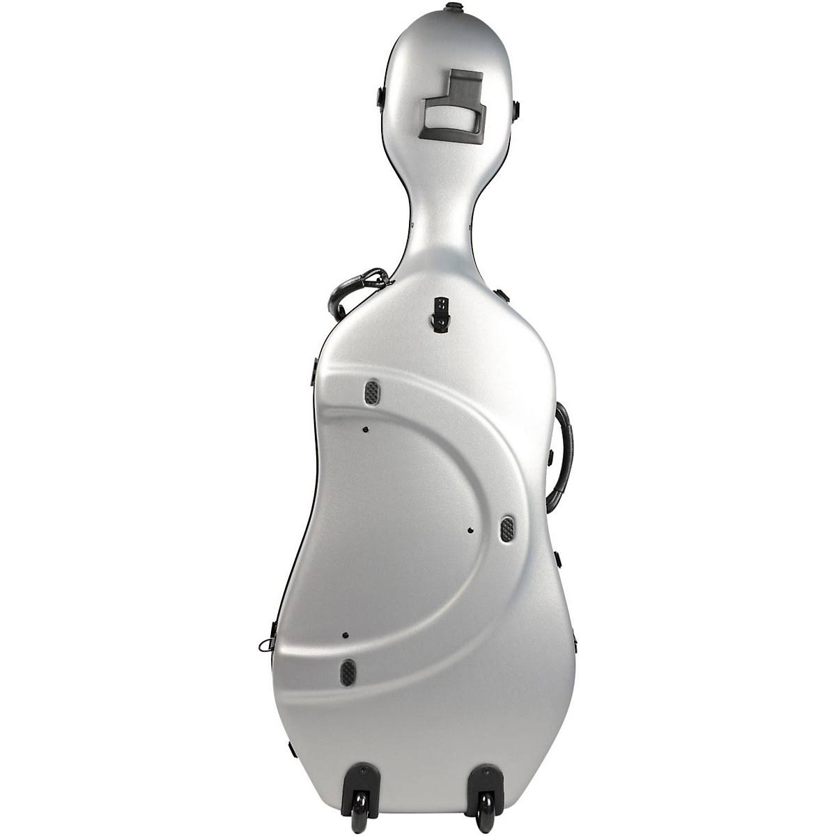 BAM 1001SW Classic Cello Case with Wheels Silver