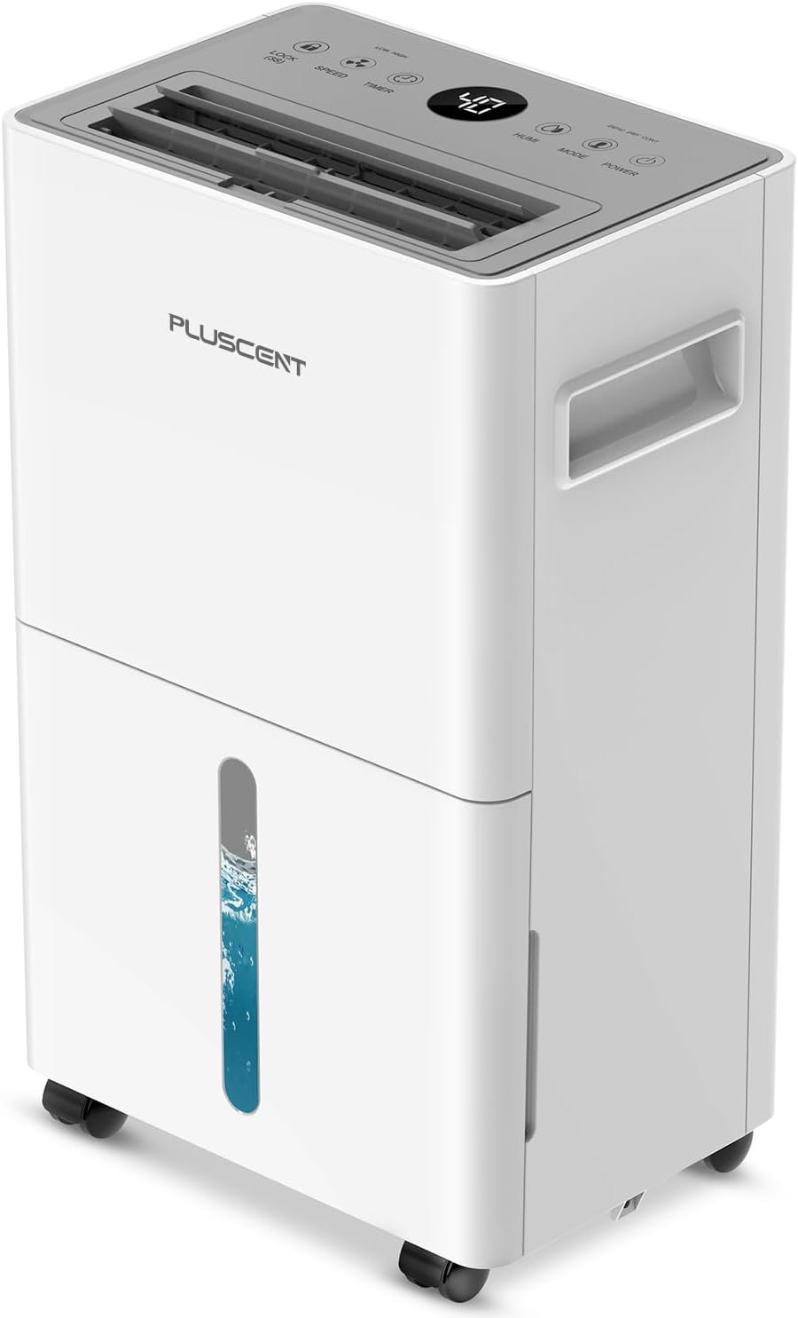 Dehumidifiers for Home, PlUSCENT Quiet & Effective Dehumidifier for Basement, Bedroom, Bathroom, Intelligent Humidity Control