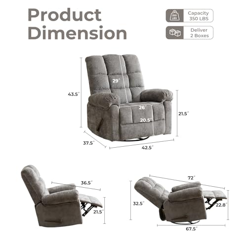 Oversized Power Lift Recliner Chair with Massage and Heat for Elderly, 26" Extra Wide Lift Chair for Big and Tall