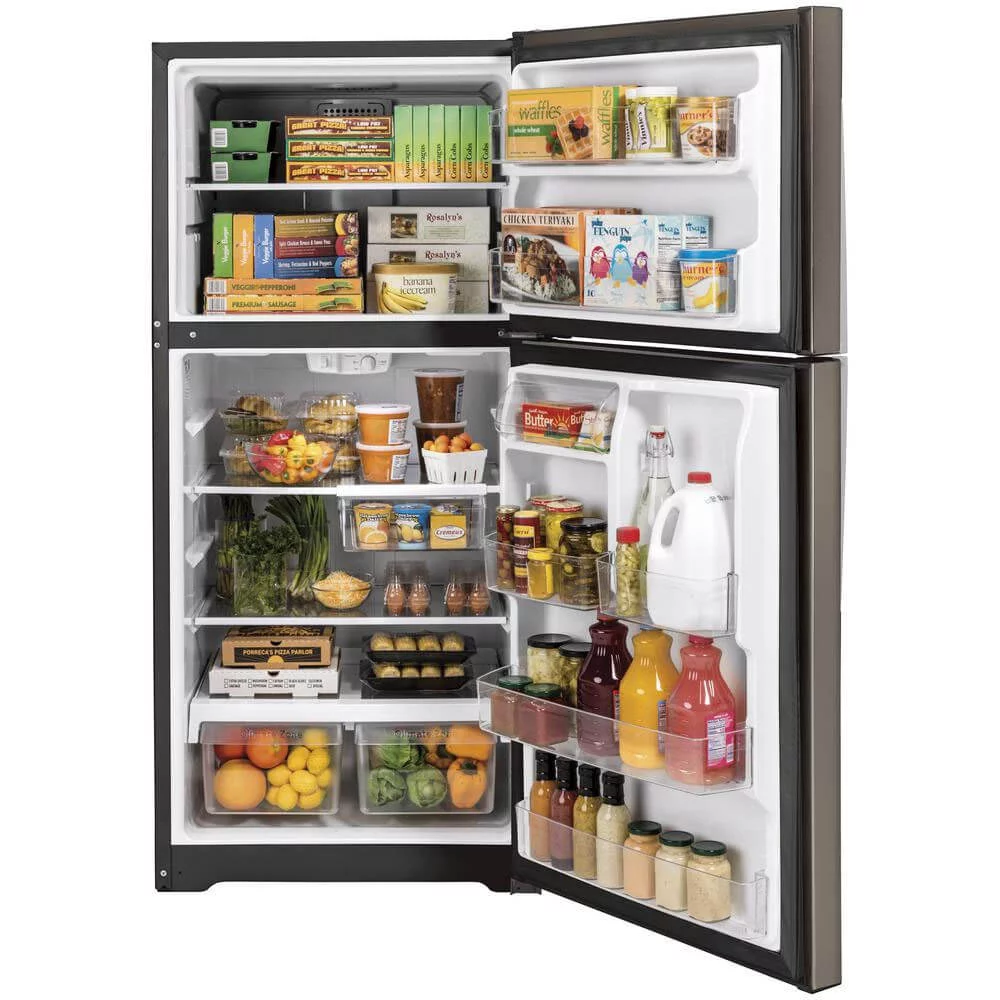 GE GTS22KMNRES 21.9 Cu. Ft. Slate Top Freezer Refrigerator