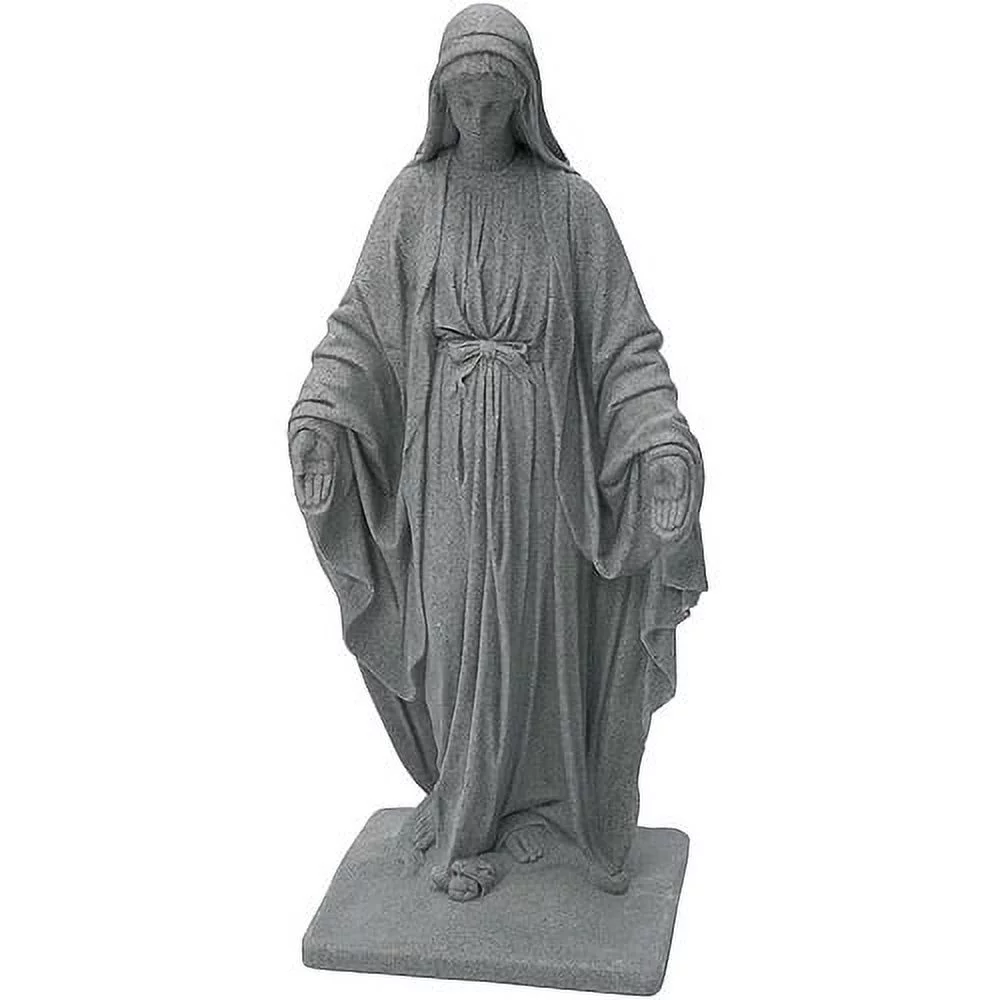 Virgin Mary Garden – Natural Granite Appearance – Made of Resin – Lightweight – 34”