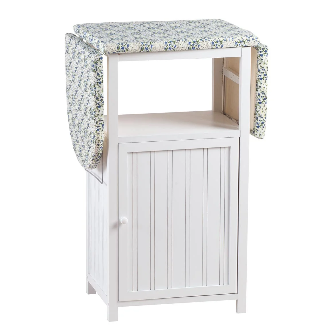 OakRidge Deluxe Ironing Board with Storage Cabinet, White - Radiant Selections