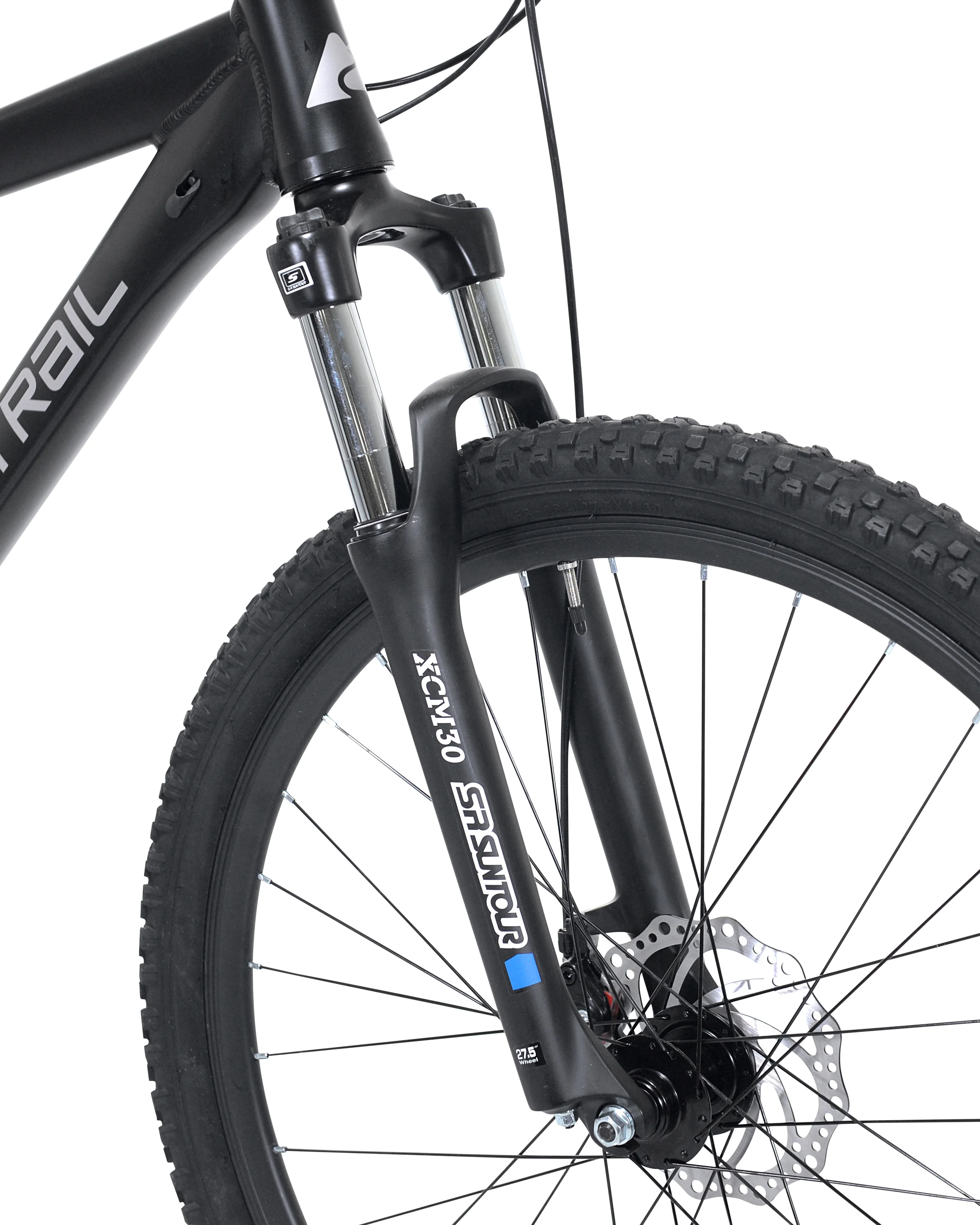 Ozark Trail 27.5 Vibe Mountain Bike, Medium Frame, Black, Adult, Unisex