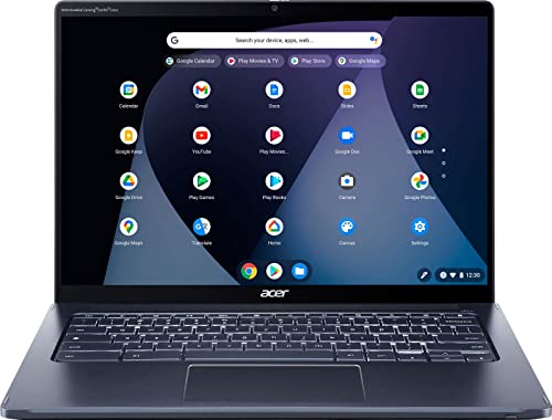 Acer 2023 Newest Chromebook Spin 714 2-in-1 Laptop, 14 Inch Touchscreen Display, 12th Gen Intel Core i5-1235U Processor, 8GB RAM, 256GB SSD