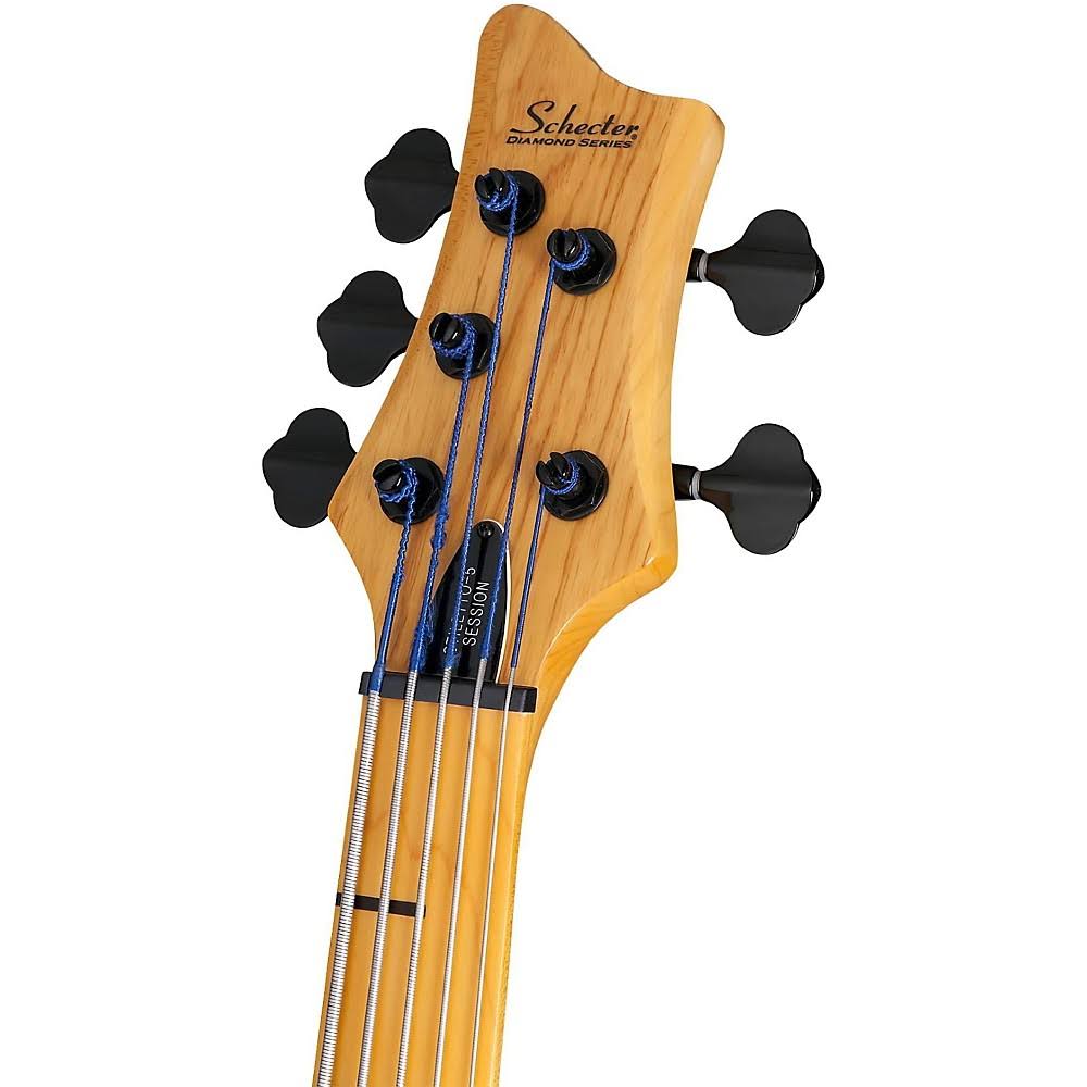 Schecter Session Stiletto 5 Fretless Electric Bass Aged Natural Satin