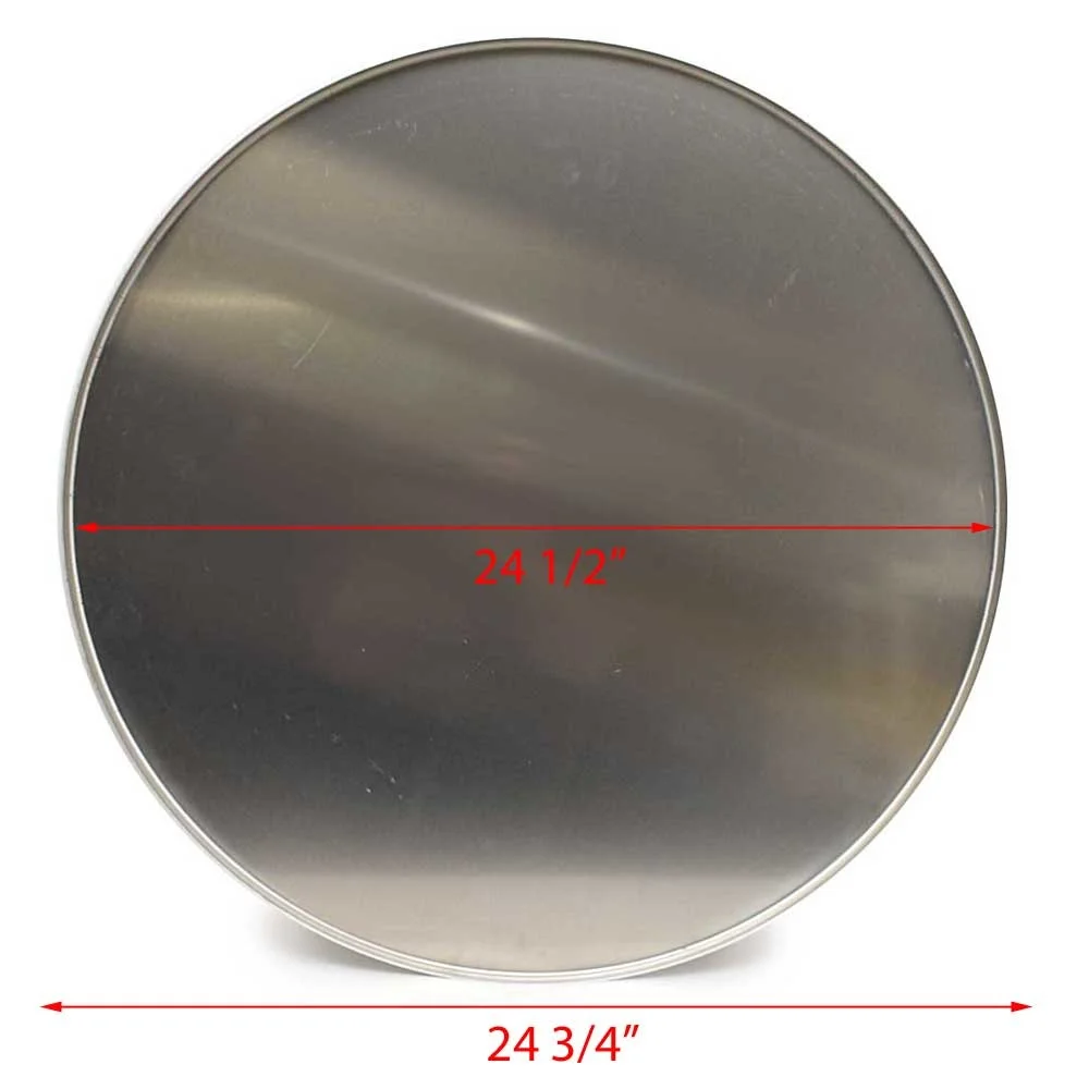 Pontoon Boat Log End Cap 641999 | Flat 24 1/2 Inch Aluminum