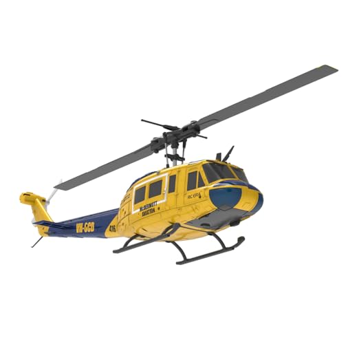 RC Helicopter for Adult, UH-1 Huey Remote Control Helicopter C032 1/48 Scale 2.4G 6CH RC Airplane Model