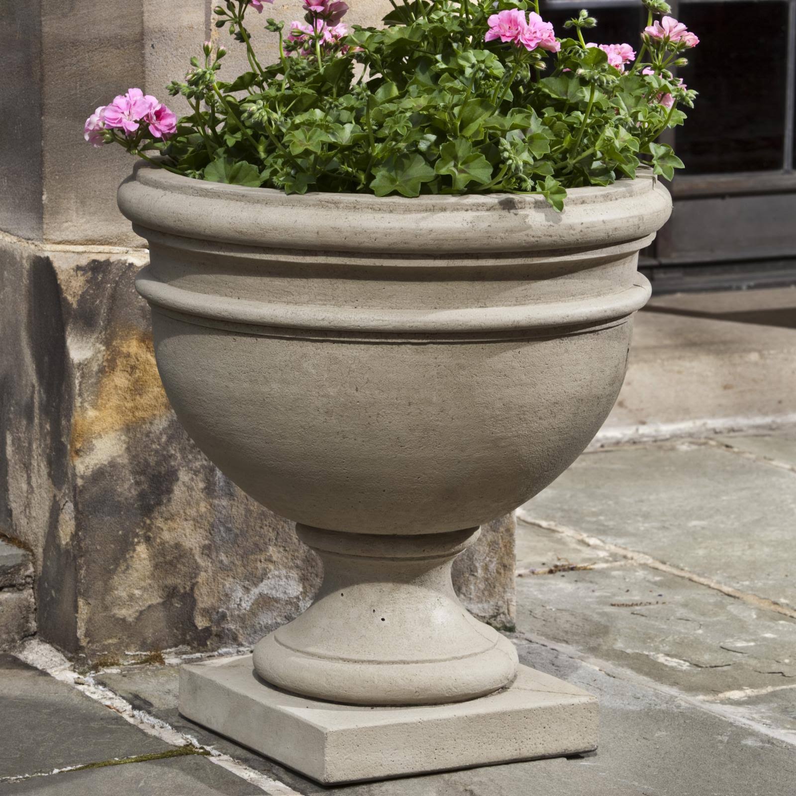 Campania International Montgomery Grey Stone Urn
