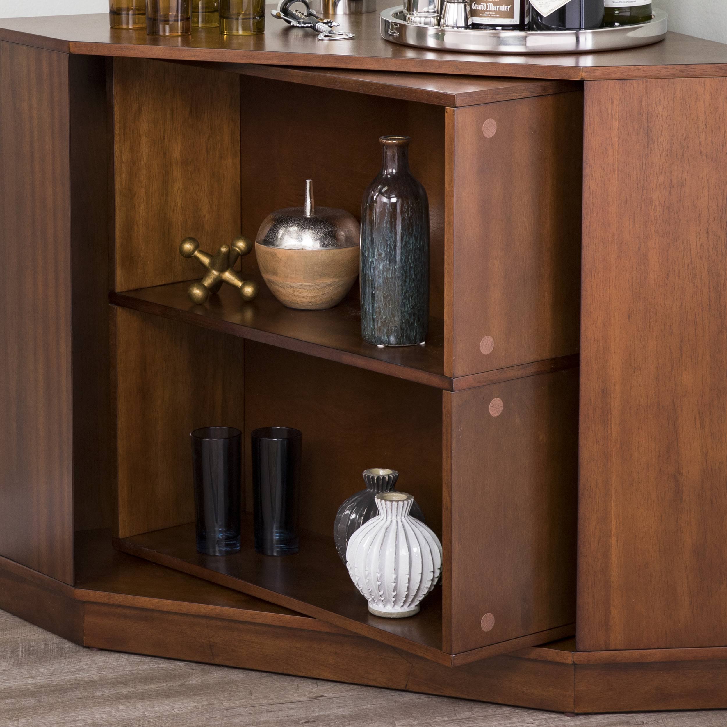 Holly u0026 Martin Hentz Midcentury Modern Rotating Corner Bar Cabinet