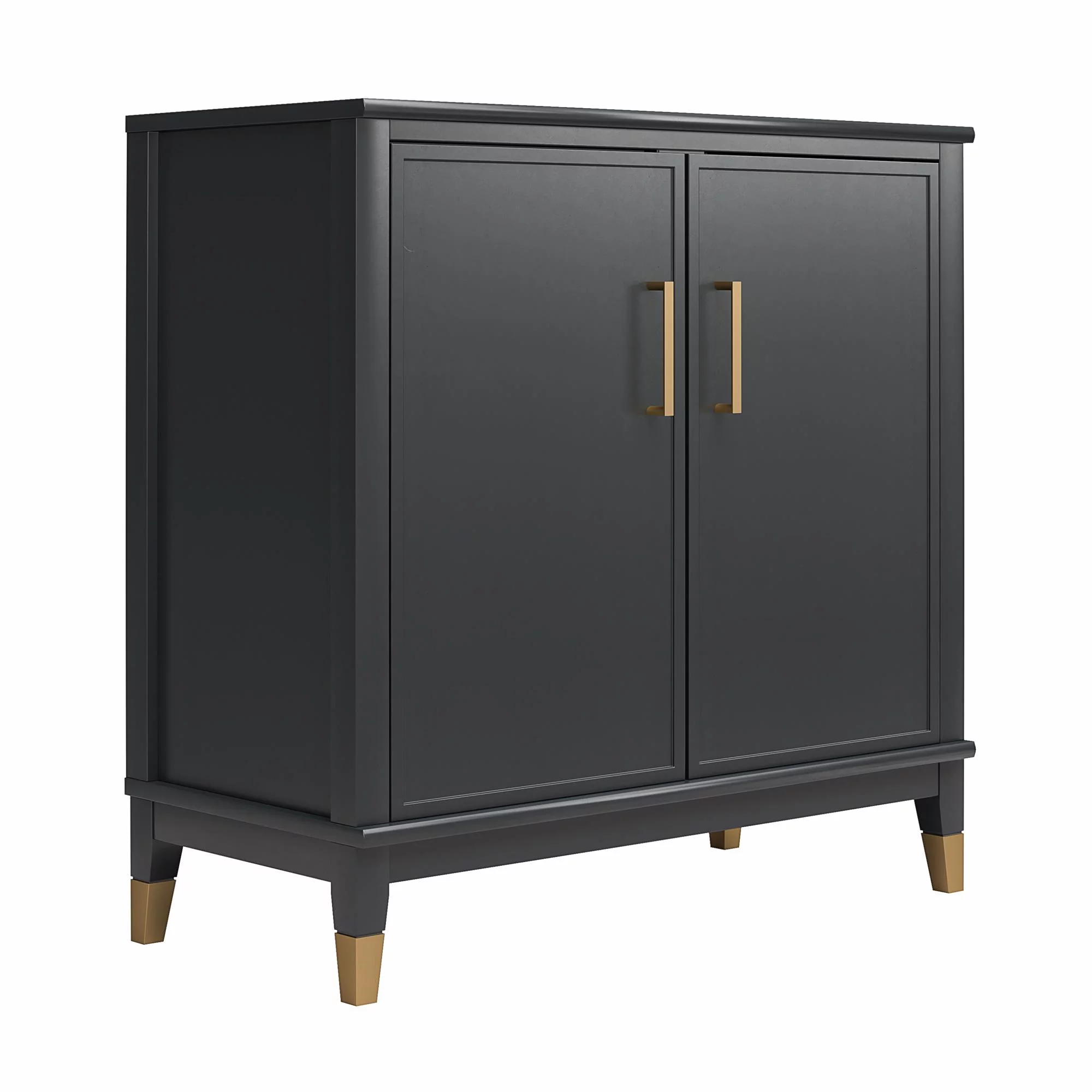 CosmoLiving by Cosmopolitan Westerleigh 2-Door Accent Cabinet, Black