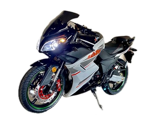 BELMONTE BIKES Venom X22R 250CC CBR Sport Bike Motorcycle, 5-Speed, Full-Size Ninja 17" Wheels, Fully Loaded with LED Headlights, Tail Lights
