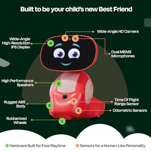 Miko 3 AI Robot for Kids &ndash; Smart Educational & STEAM Learning Robot with Interactive Apps, Games